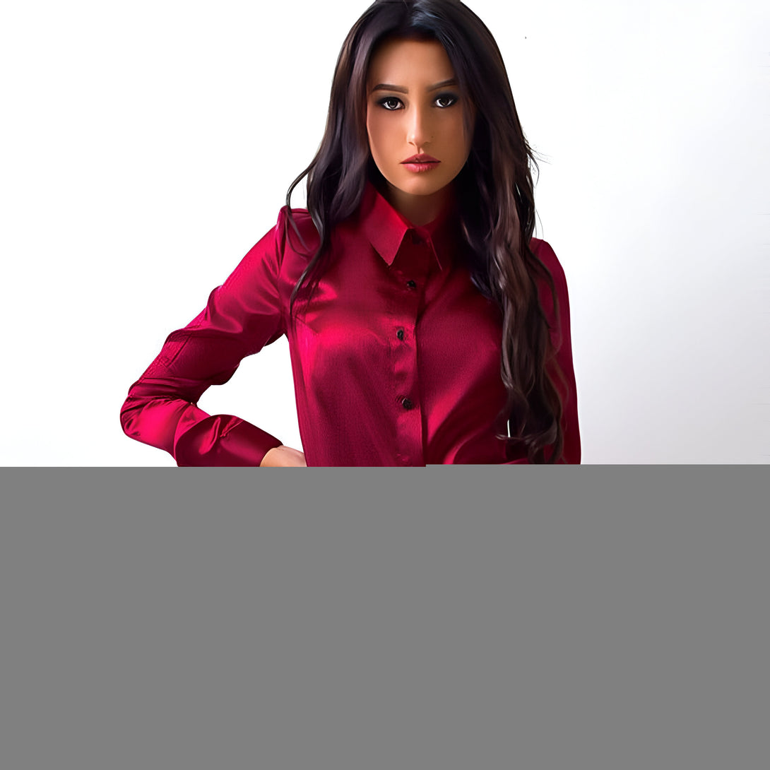 Chemise Femme Satin Manches Longues
