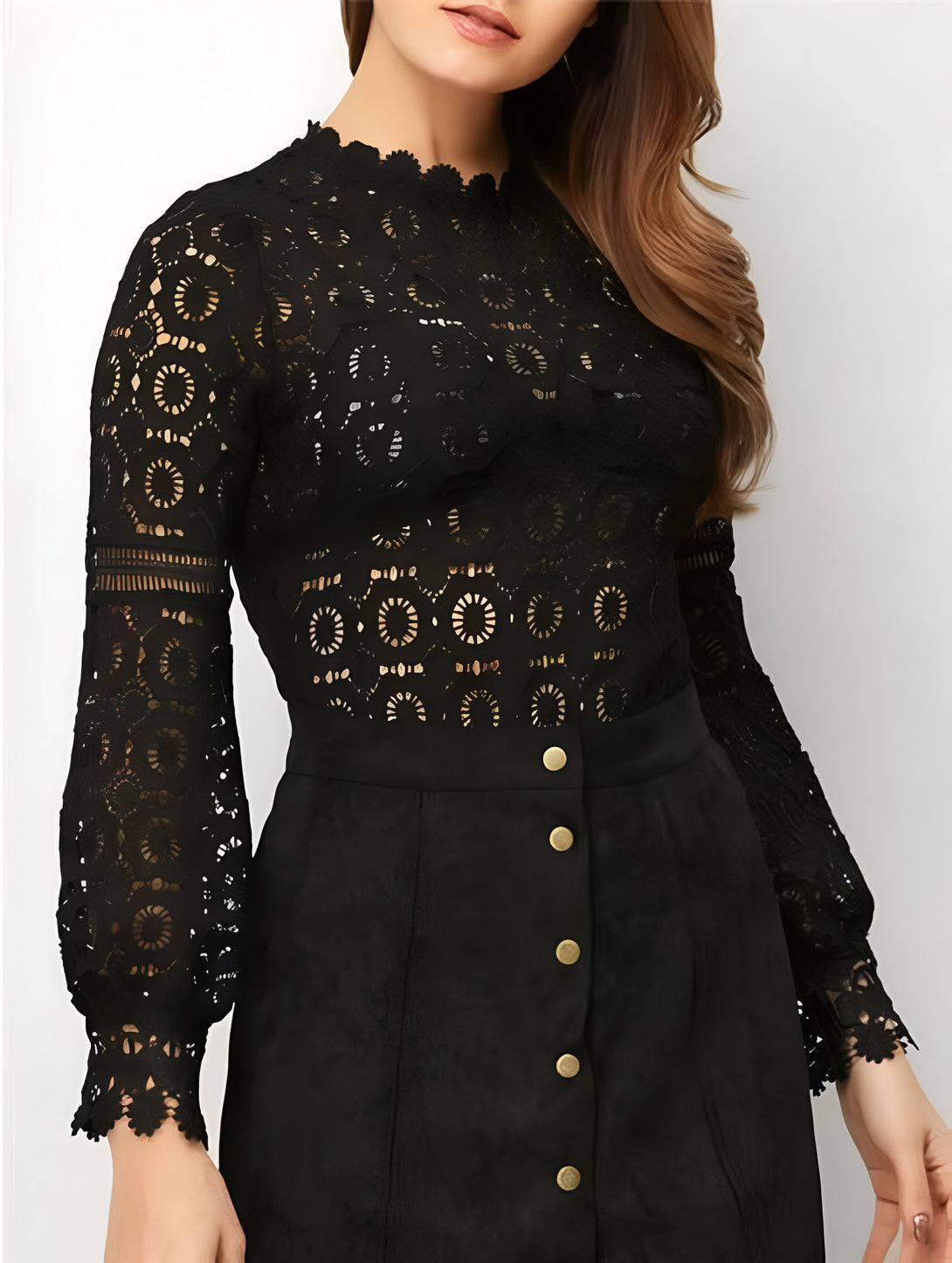 Chemisier Dentelle Femme Chic
