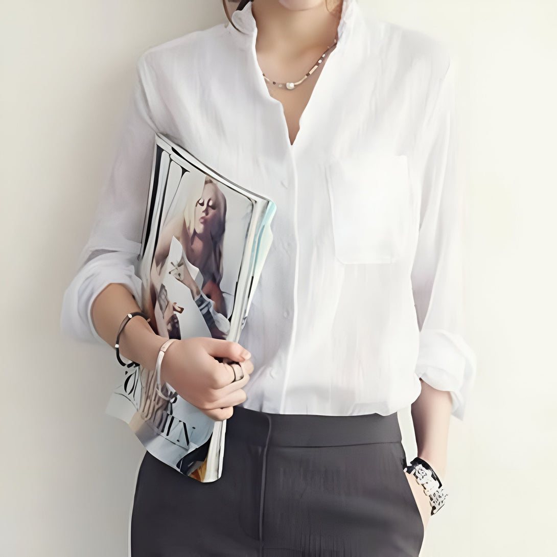 Chemisier Femme Chic Coton Lin

