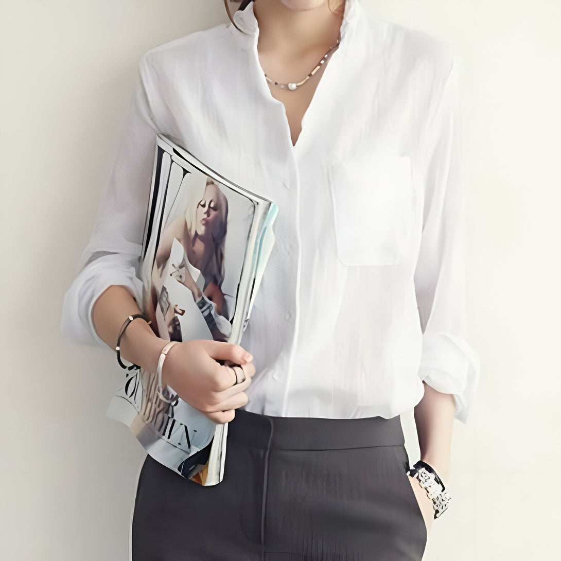 Chemisier Femme Chic Coton Lin
