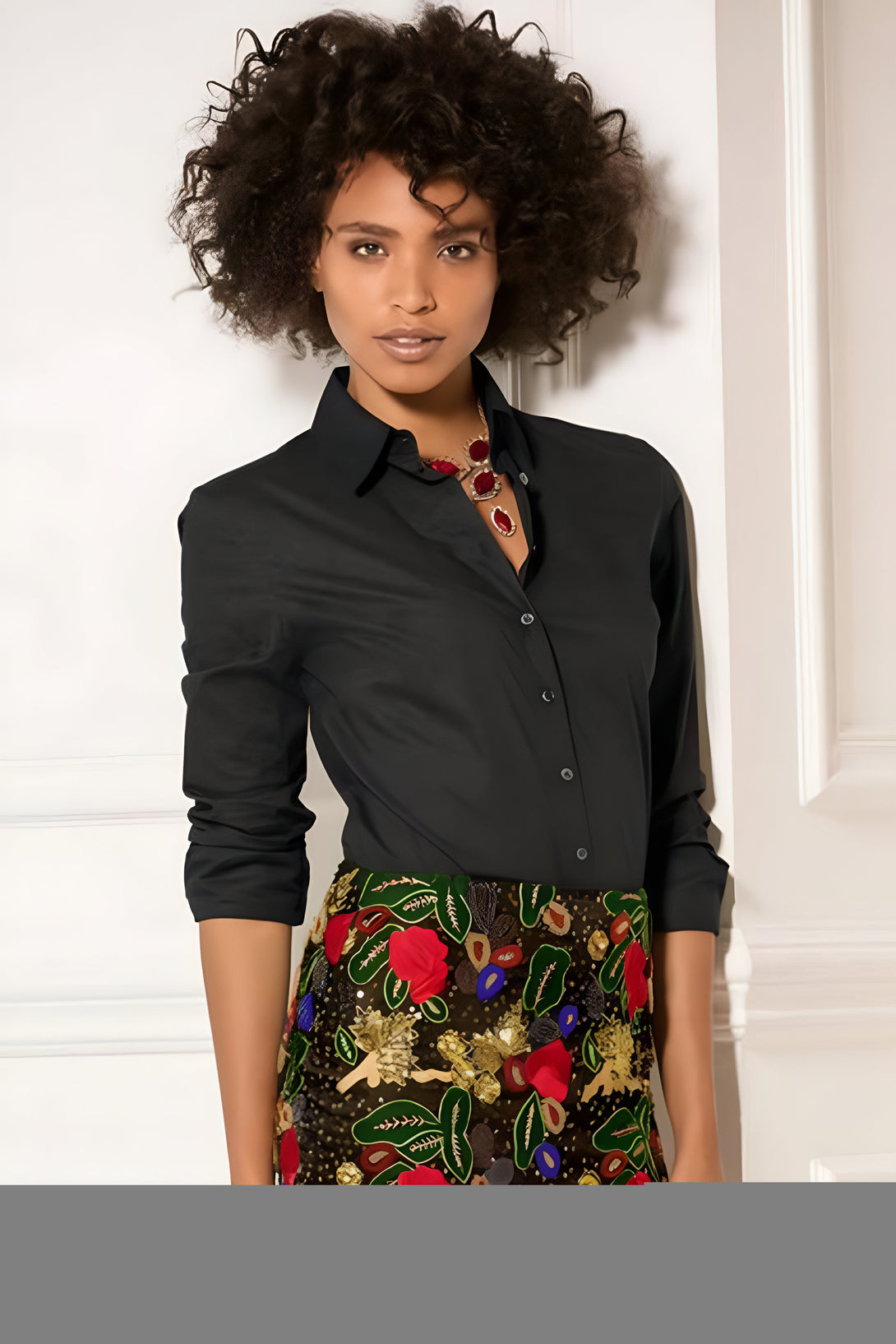Chemisier Femme Élégant Manches Longues
