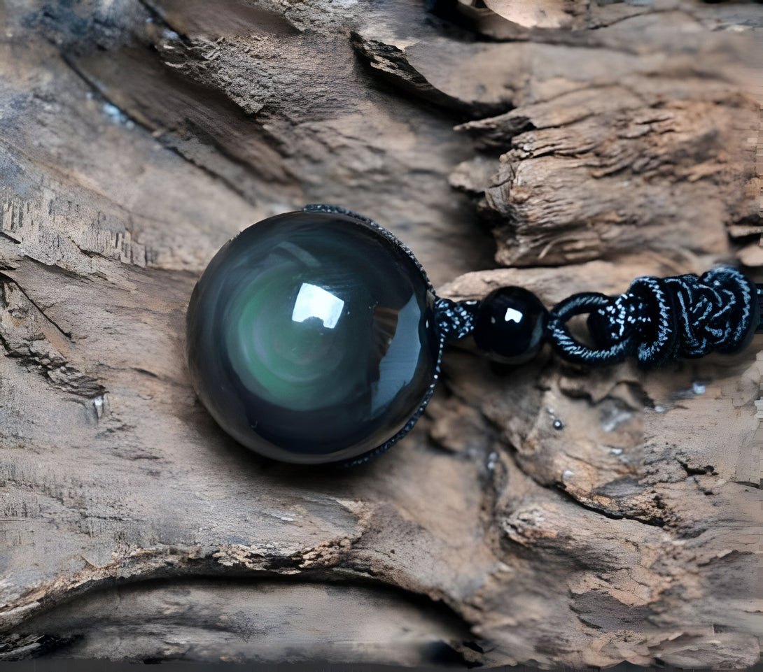 Collier Obsidienne Arc-en-ciel : Protection & Bien-être
