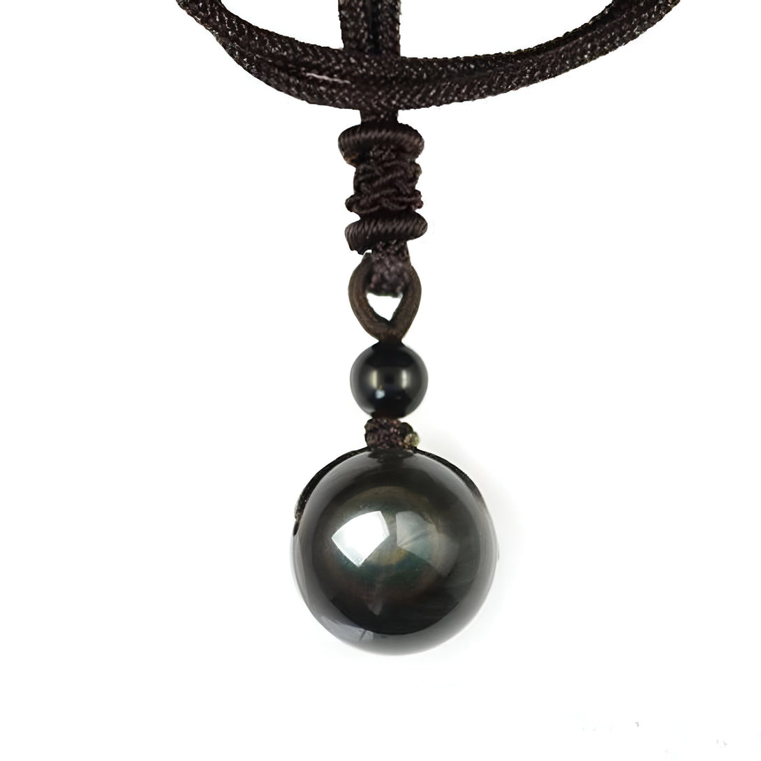 Collier Obsidienne Arc-en-ciel : Protection & Bien-être

