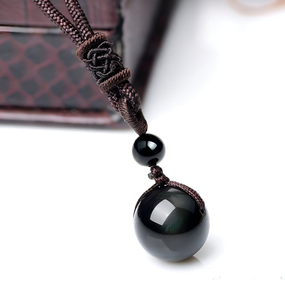 Collier Obsidienne Arc-en-ciel : Protection & Bien-être
