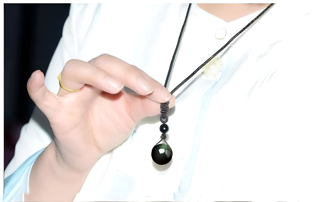 Collier Obsidienne Arc-en-ciel : Protection & Bien-être
