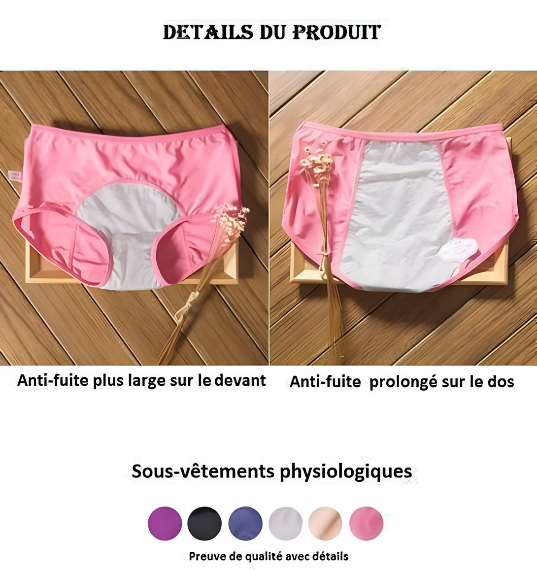 Culottes menstruelles femme : confort & protection
