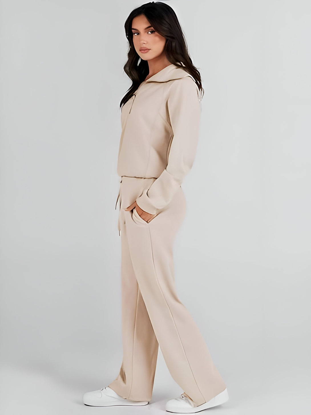 Survêtement Femme - Minetom - Manches Longues - Rose - Tenue Casual Survêtement Femme - Minetom - Manches Longues - Rose - Tenue Casual
