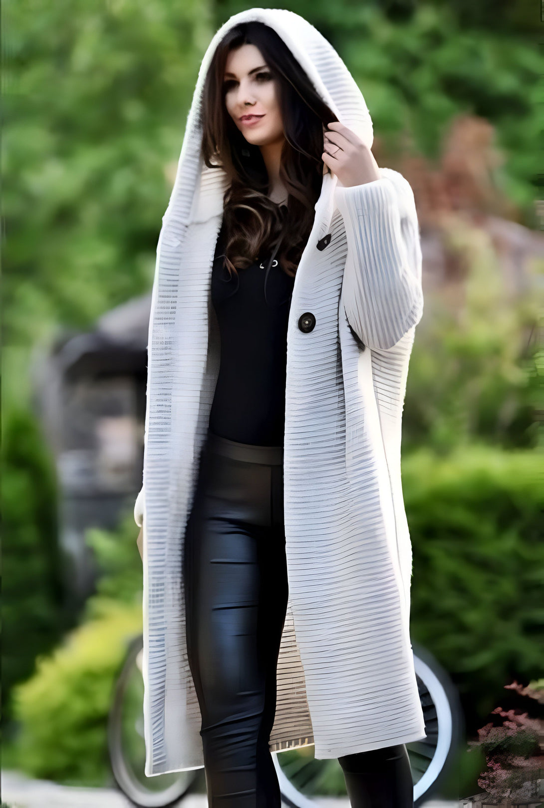 Gilet long à capuche femme - Tendance Automne/Hiver

