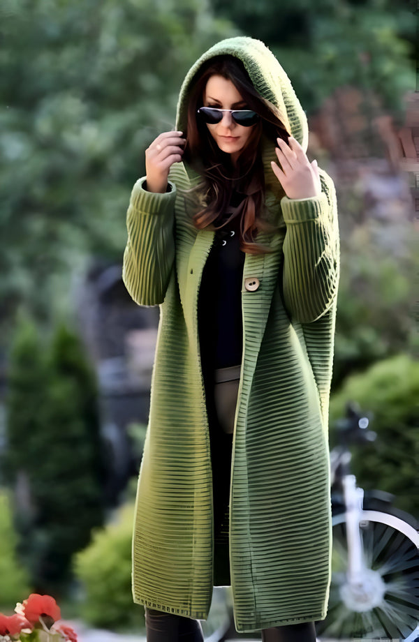 Gilet long à capuche femme - Tendance Automne/Hiver
