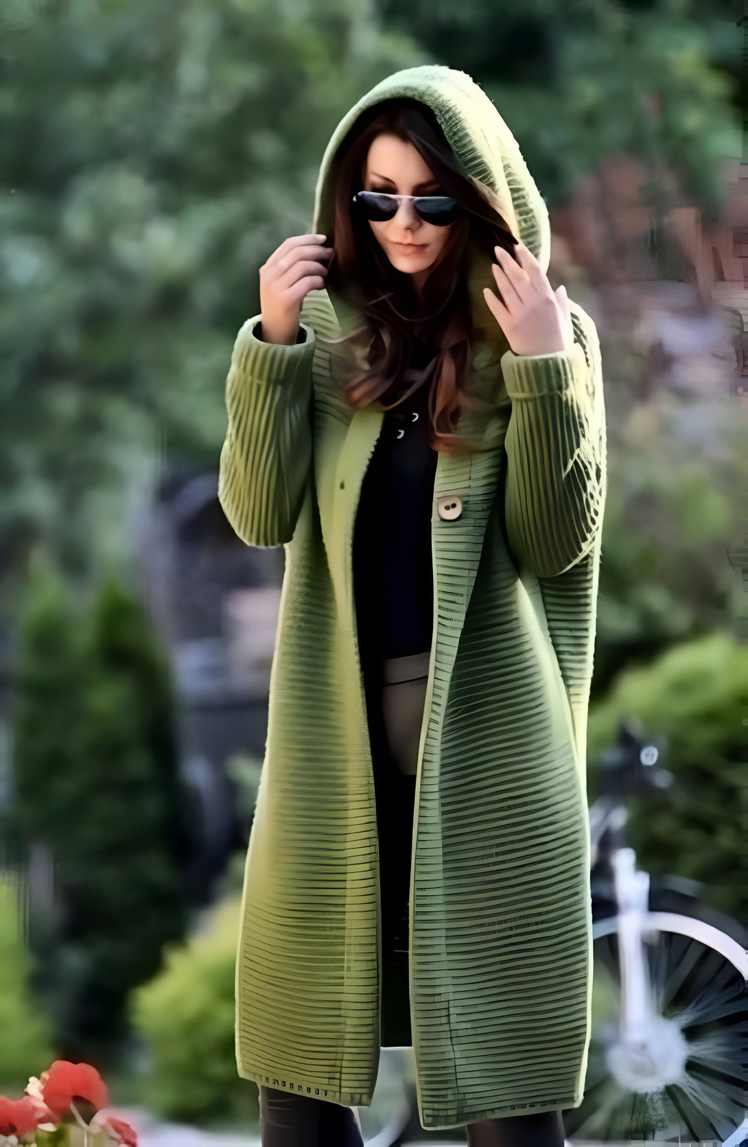 Gilet long à capuche femme - Tendance Automne/Hiver
