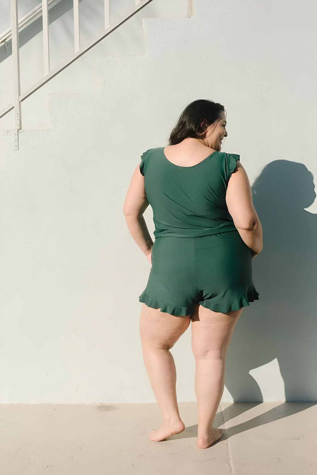 Maillot de Bain Allaitement Volants
