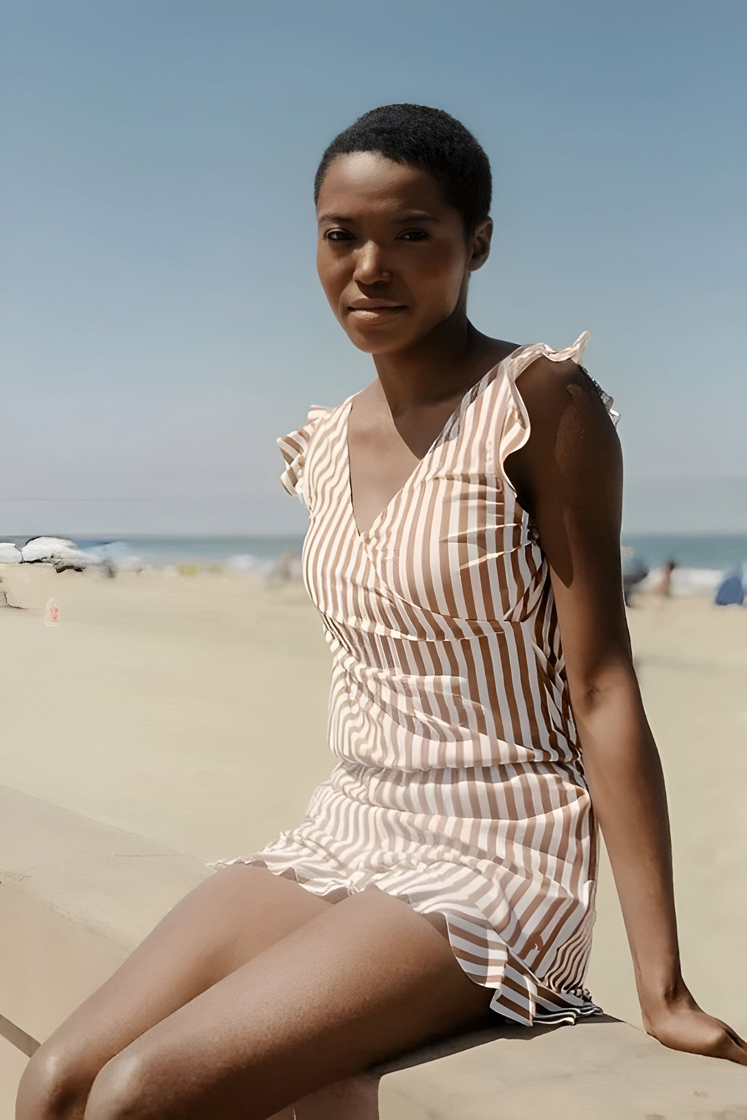 Maillot de Bain Allaitement Volants
