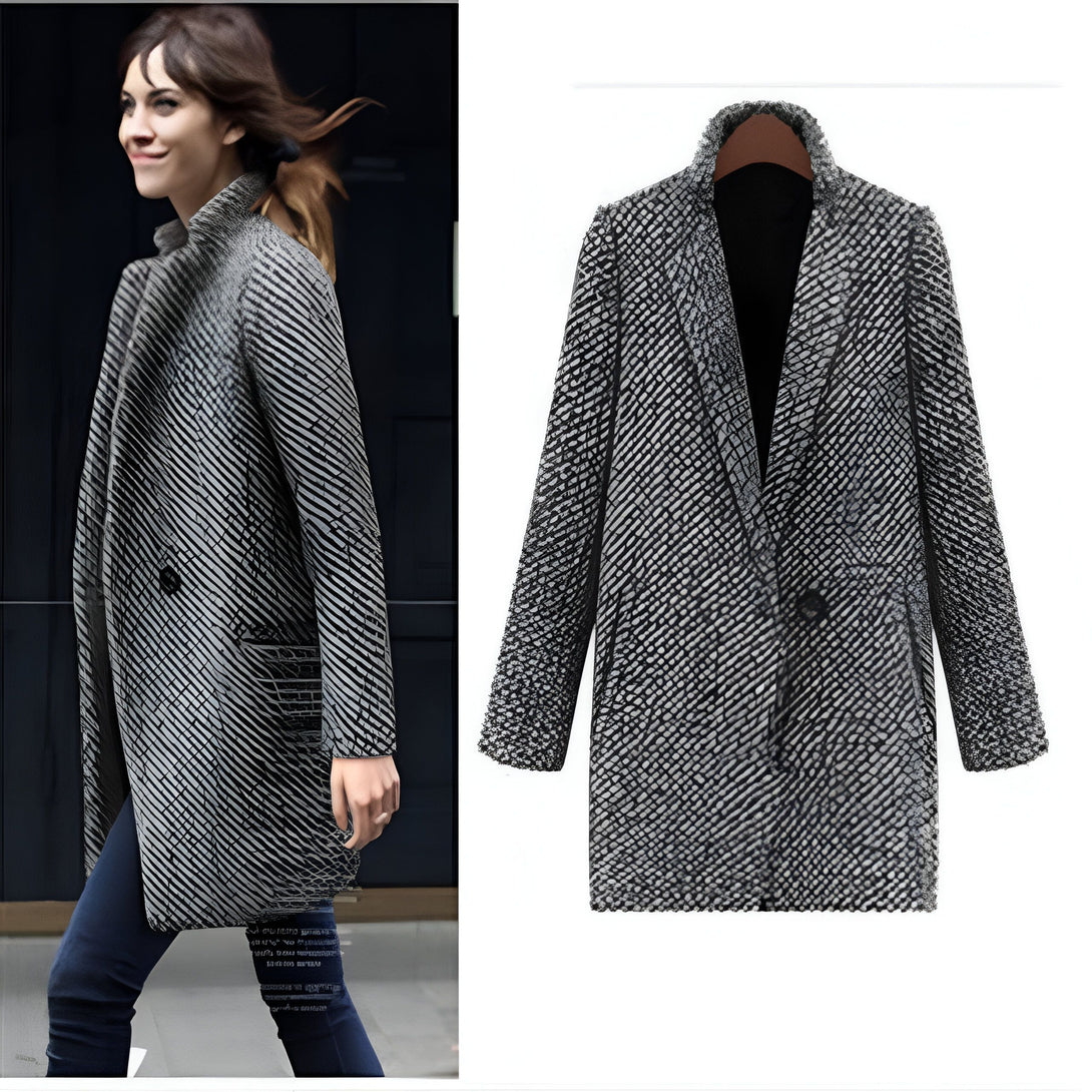 Manteau Femme Automne-Hiver Col Claudine

