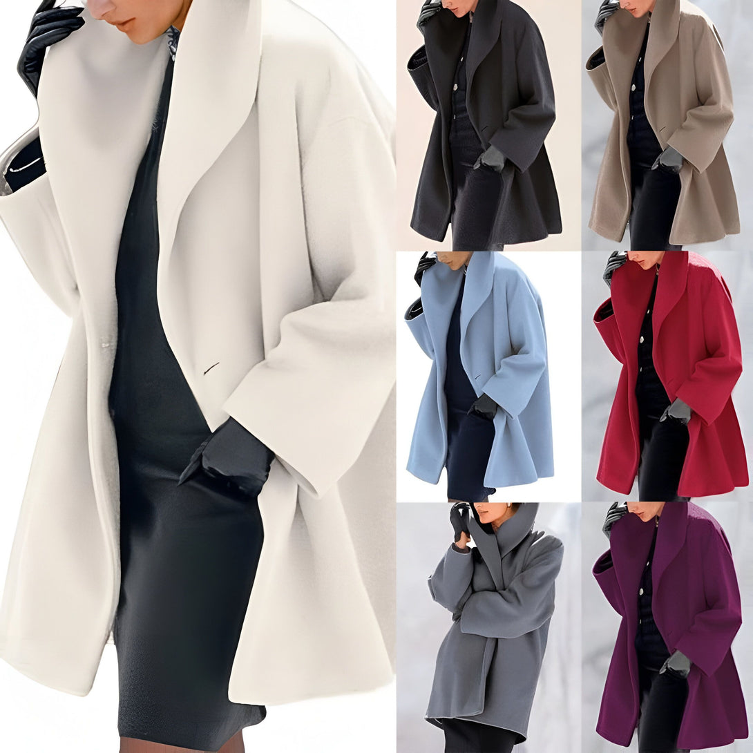Manteau Femme Automne-Hiver Col Claudine
