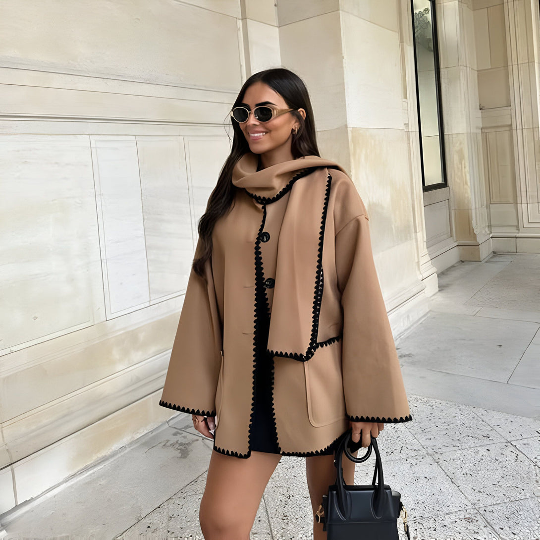 Manteau Femme Automne-Hiver Col V
