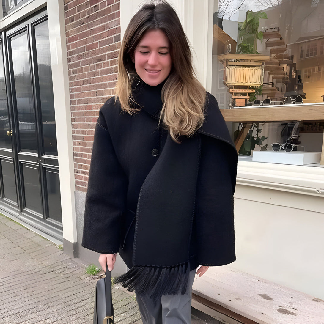 Manteau Femme Automne-Hiver Col V
