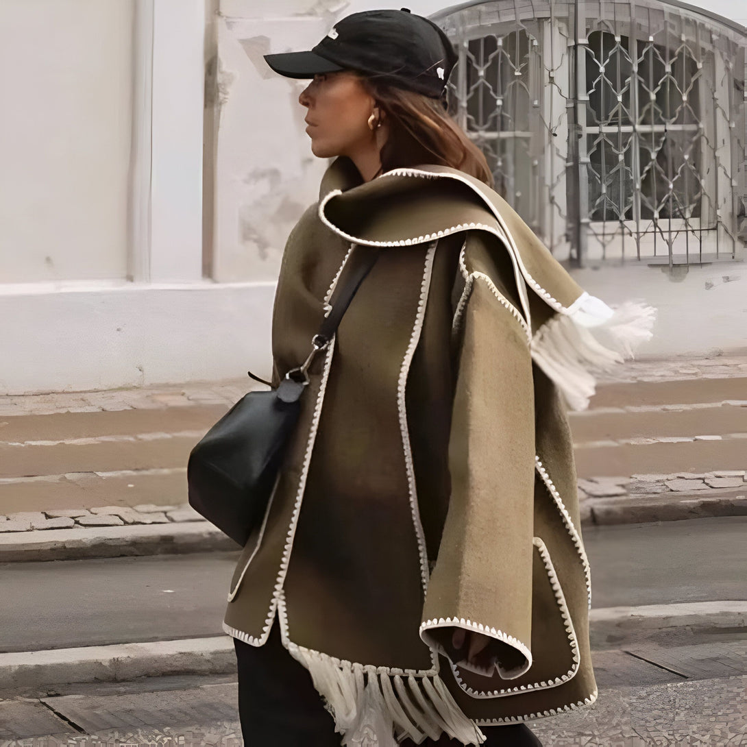 Manteau Femme Automne-Hiver Col V
