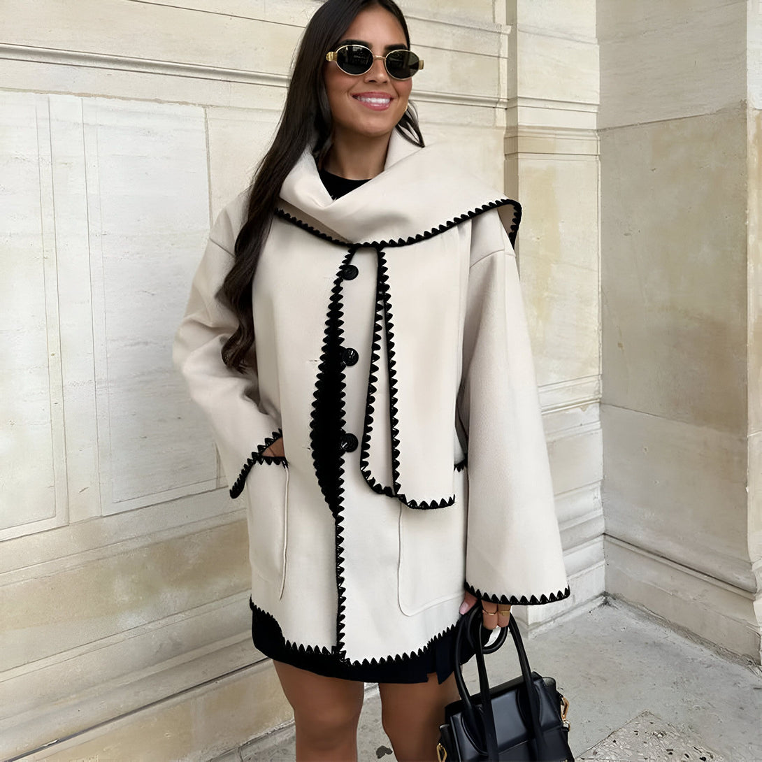 Manteau Femme Automne-Hiver Col V
