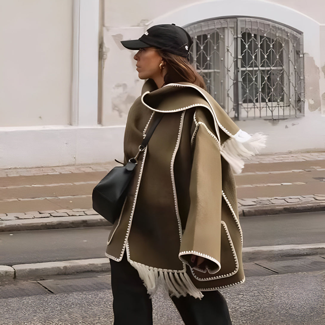 Manteau Femme Automne-Hiver Col V
