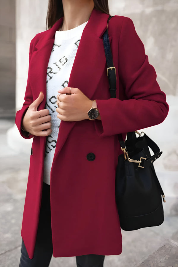 Manteau Femme Col Revers Automne-Hiver
