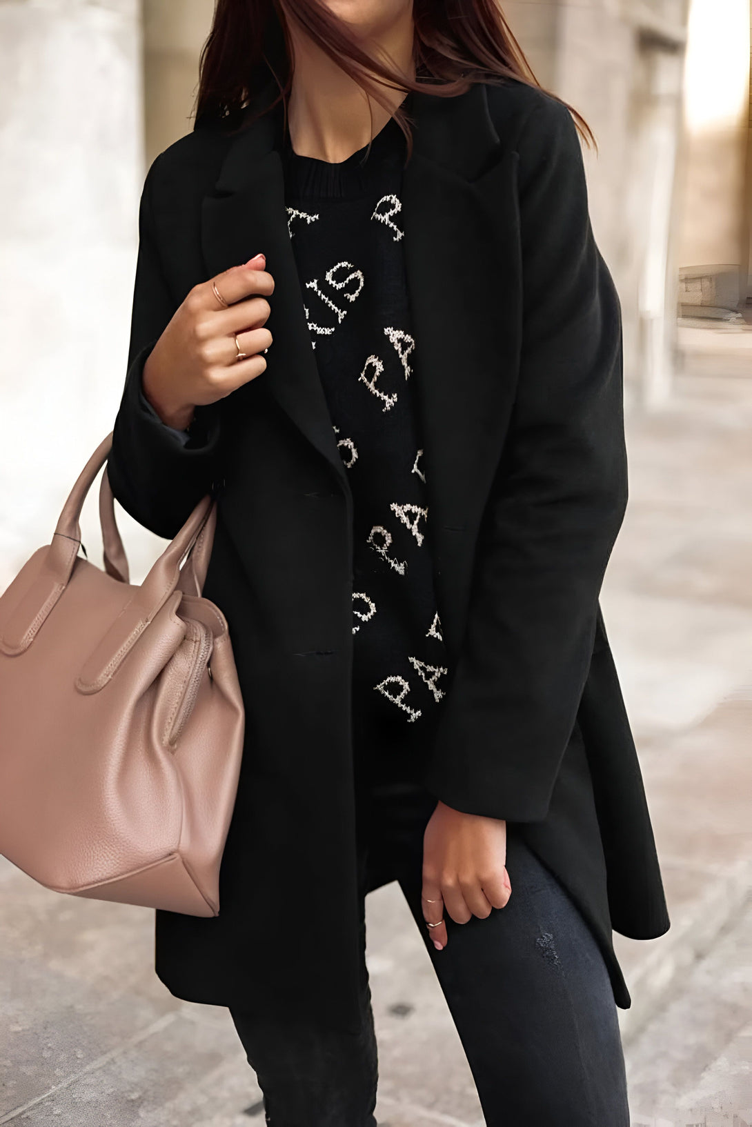 Manteau Femme Col Revers Automne-Hiver
