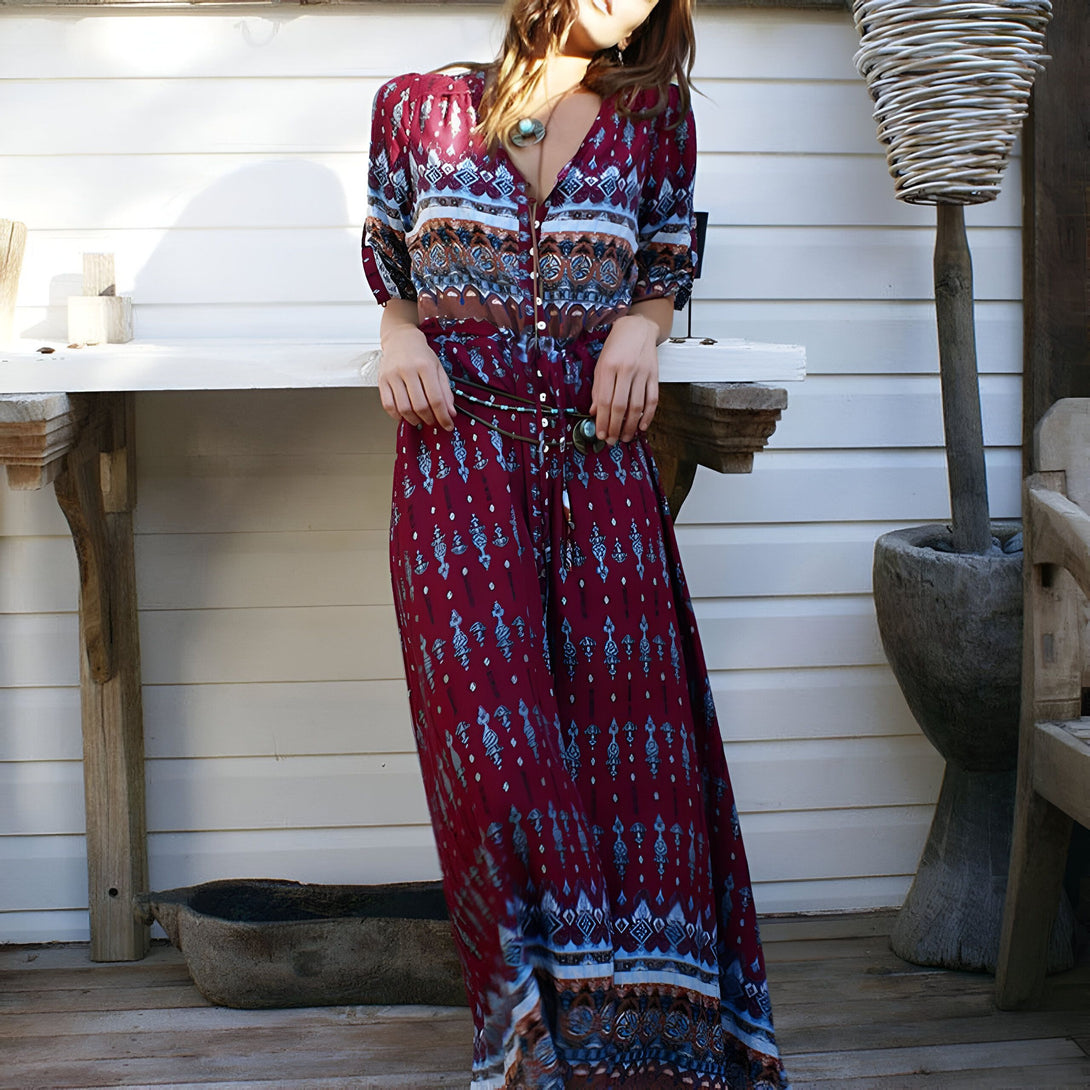 Robe Bohème Chic Femme Été
