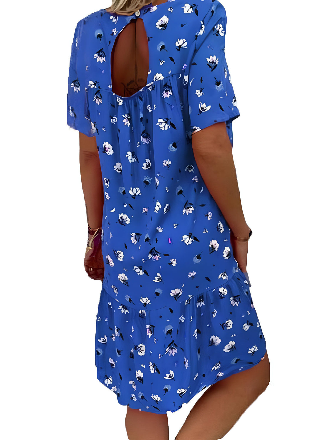 Robe d'été florale rouge
