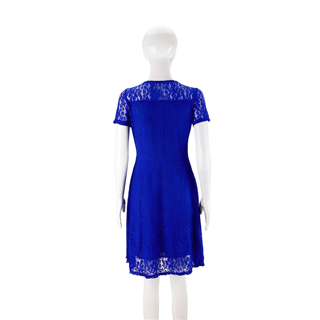 Robe dentelle femme courte élégante

