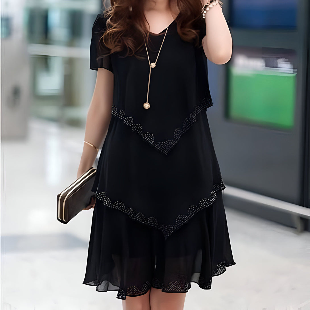 Robe Femme Chic à Volants
