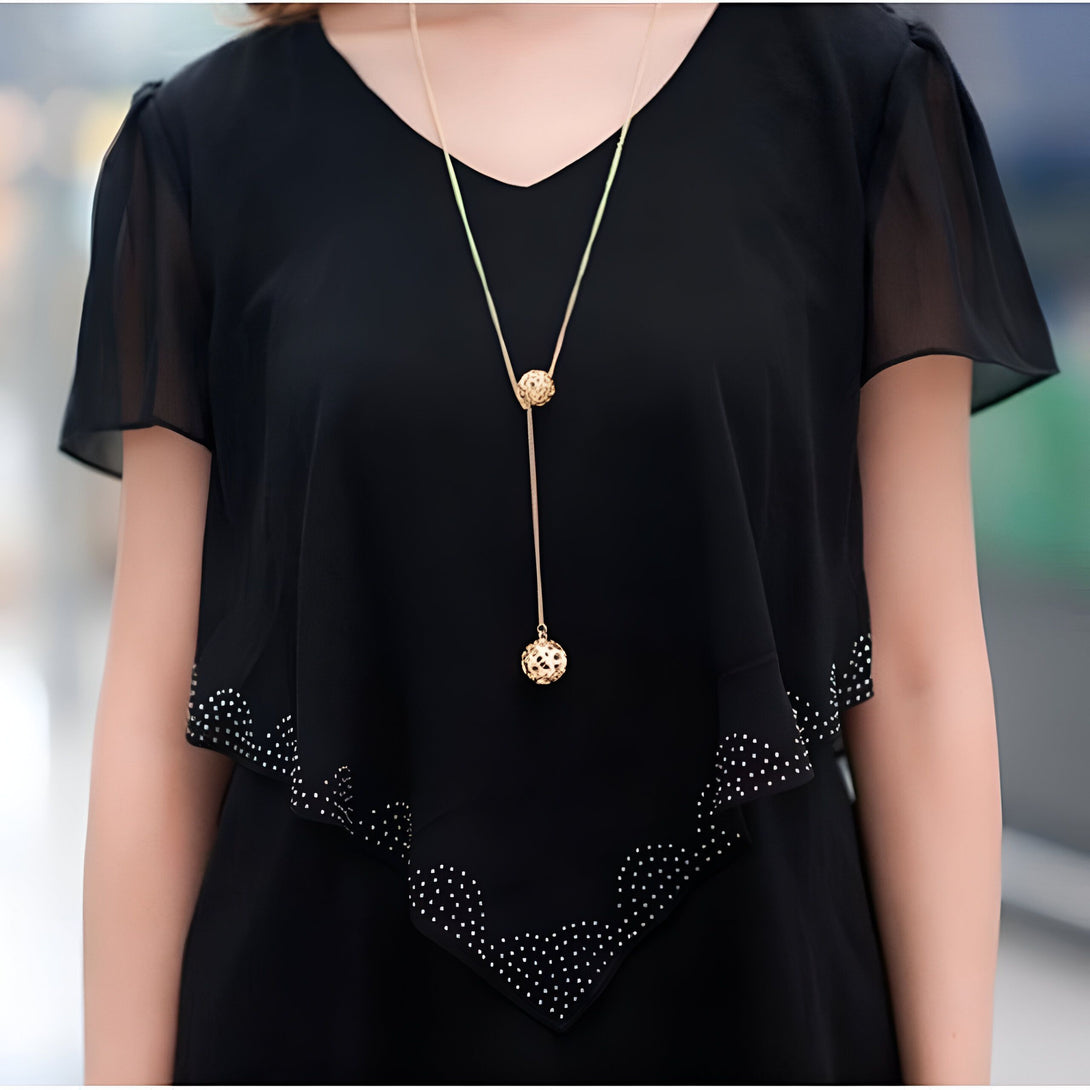 Robe Femme Chic à Volants
