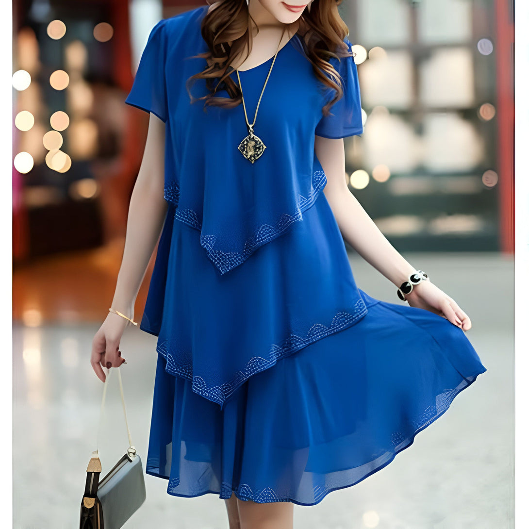 Robe Femme Chic à Volants
