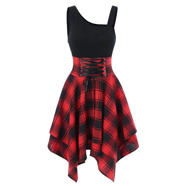 Robe Gothique à Lacets Femme - Style Unique
