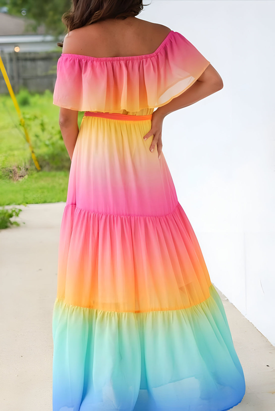 Robe Longue Bohème Arc-en-ciel
