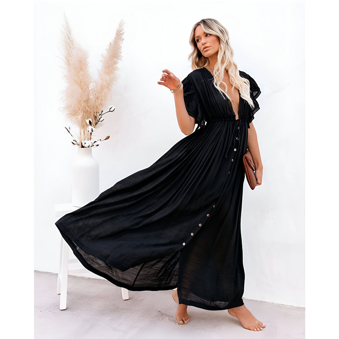 Robe Maxi Bohème Coton Été
