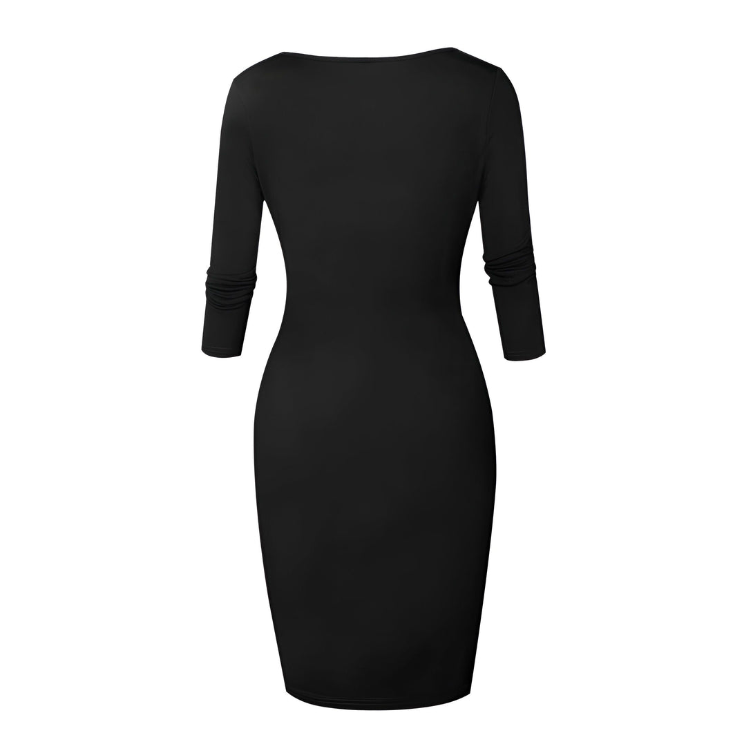 Robe Moulante Fermeture Éclair Femme
