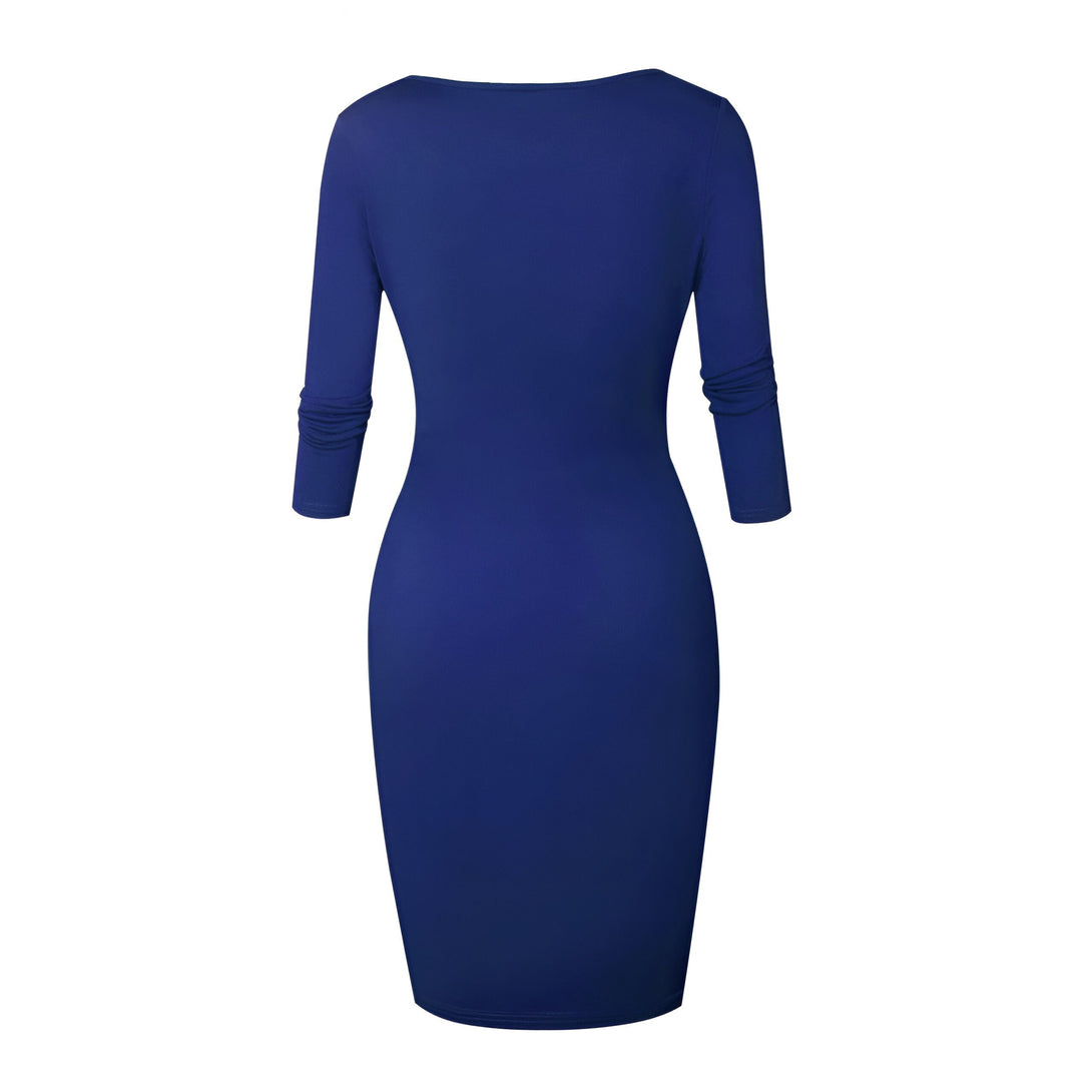 Robe Moulante Fermeture Éclair Femme
