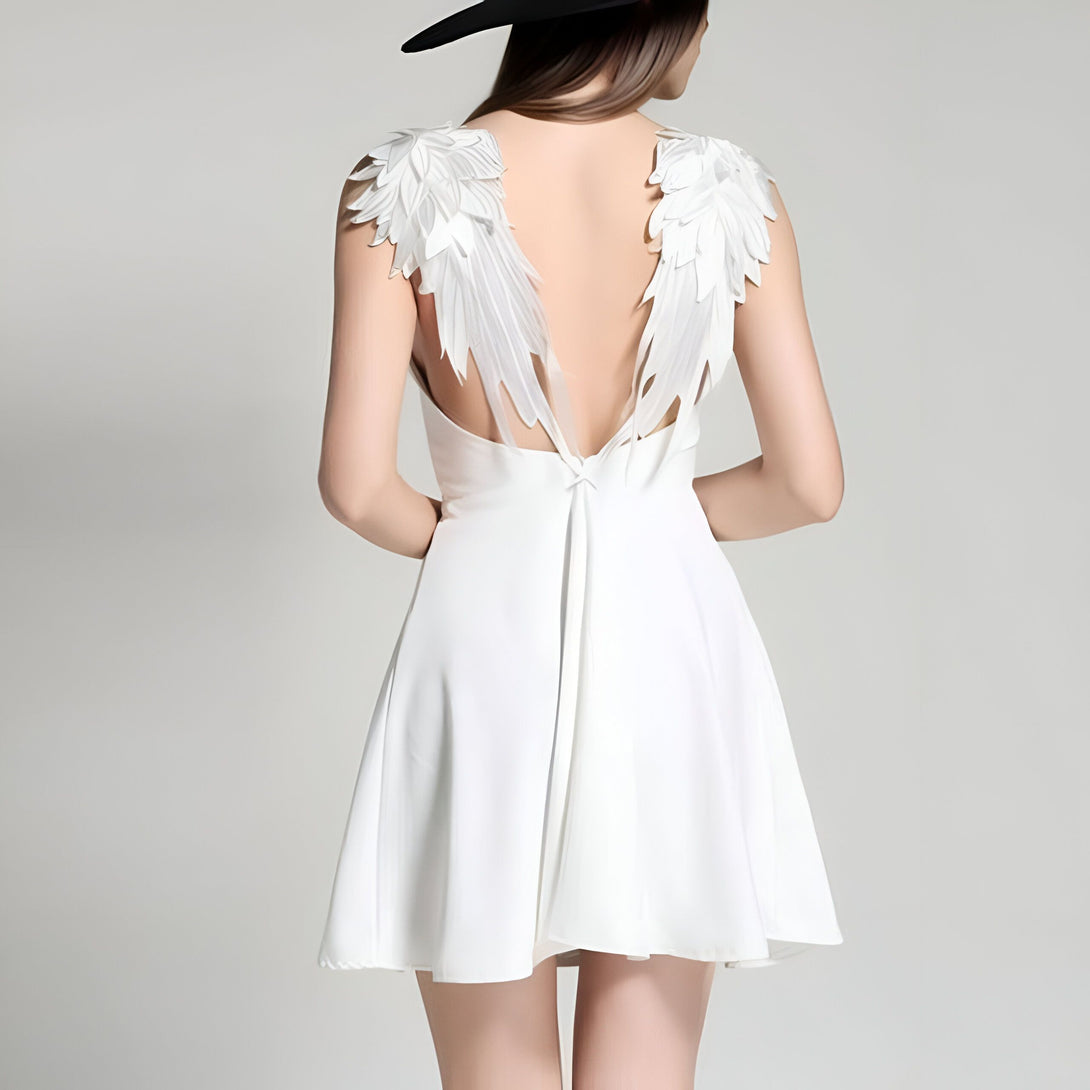 Robe Patineuse Ailes d'Ange Halloween
