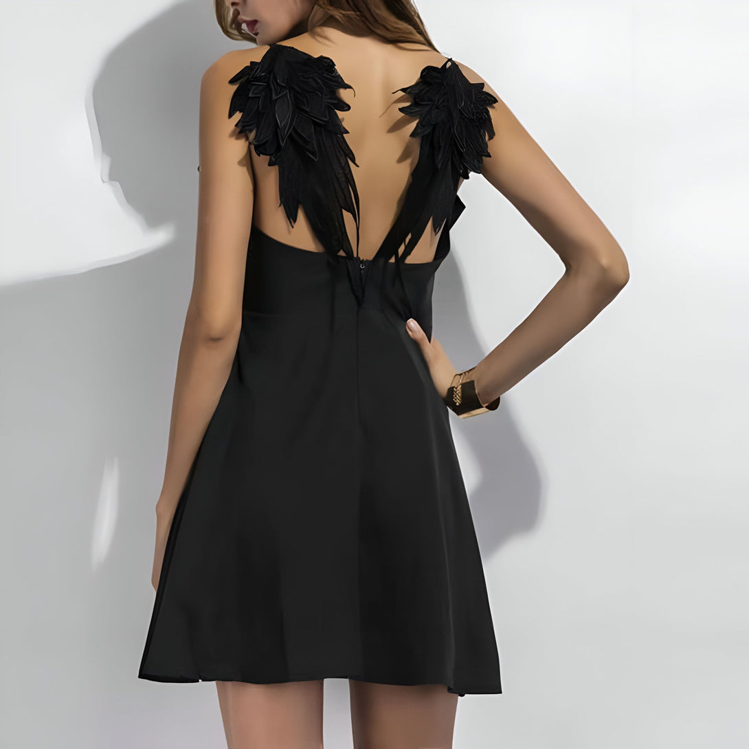 Robe Patineuse Ailes d'Ange Halloween
