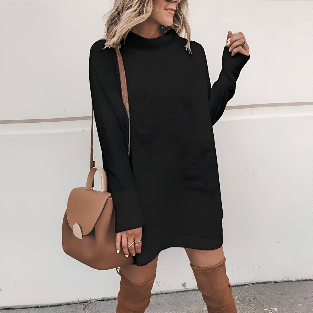 Robe Pull Col Roulé Femme
