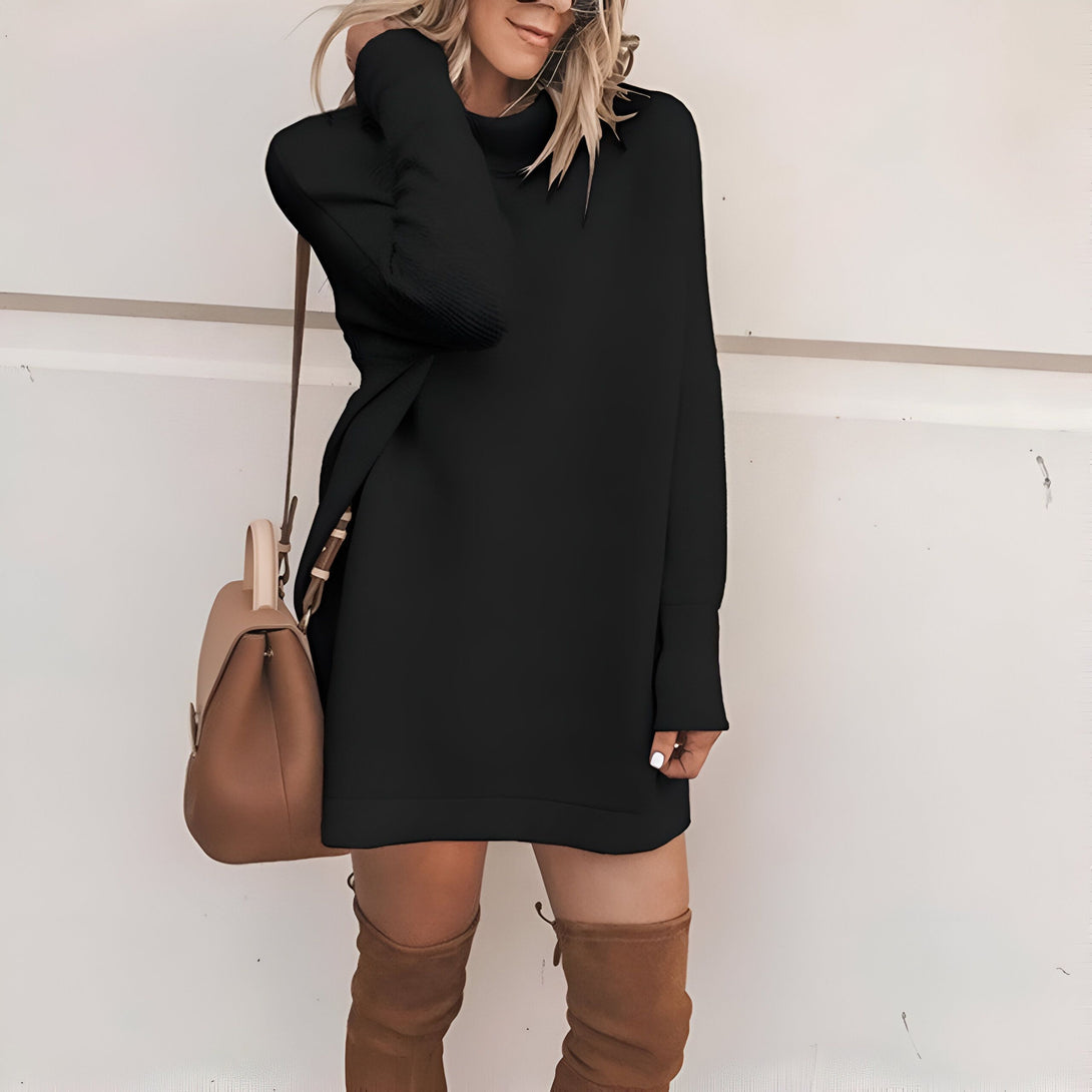 Robe Pull Col Roulé Femme
