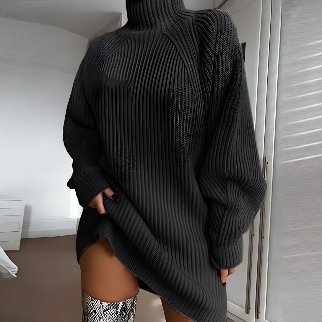 Robe Pull Col Roulé Femme
