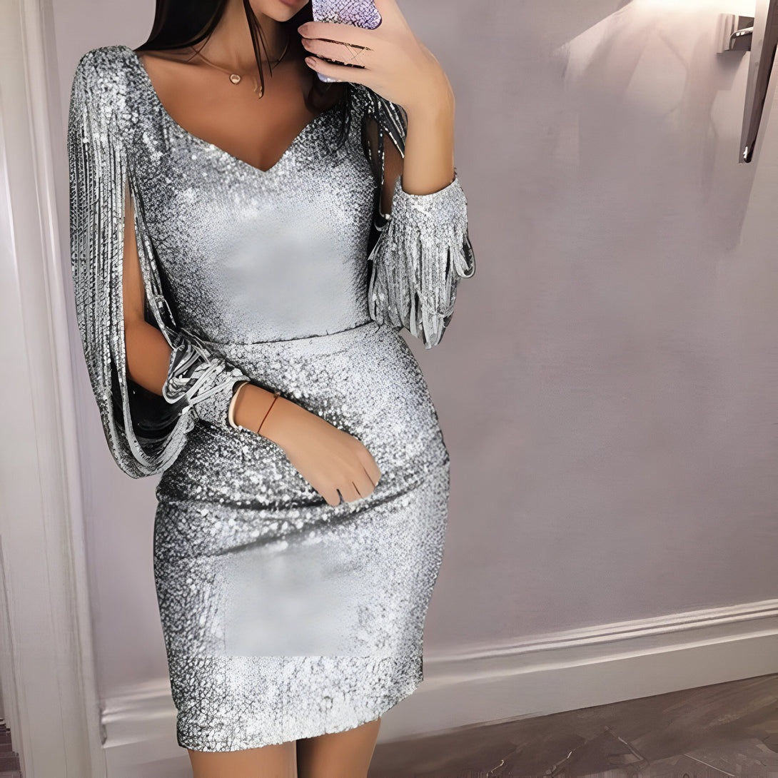 Robe Soirée Paillettes Femme Chic
