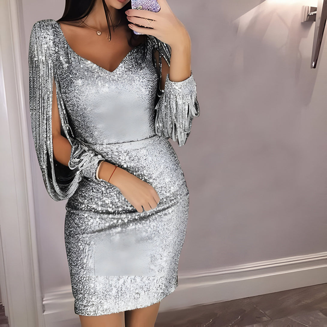 Robe Soirée Paillettes Femme Chic
