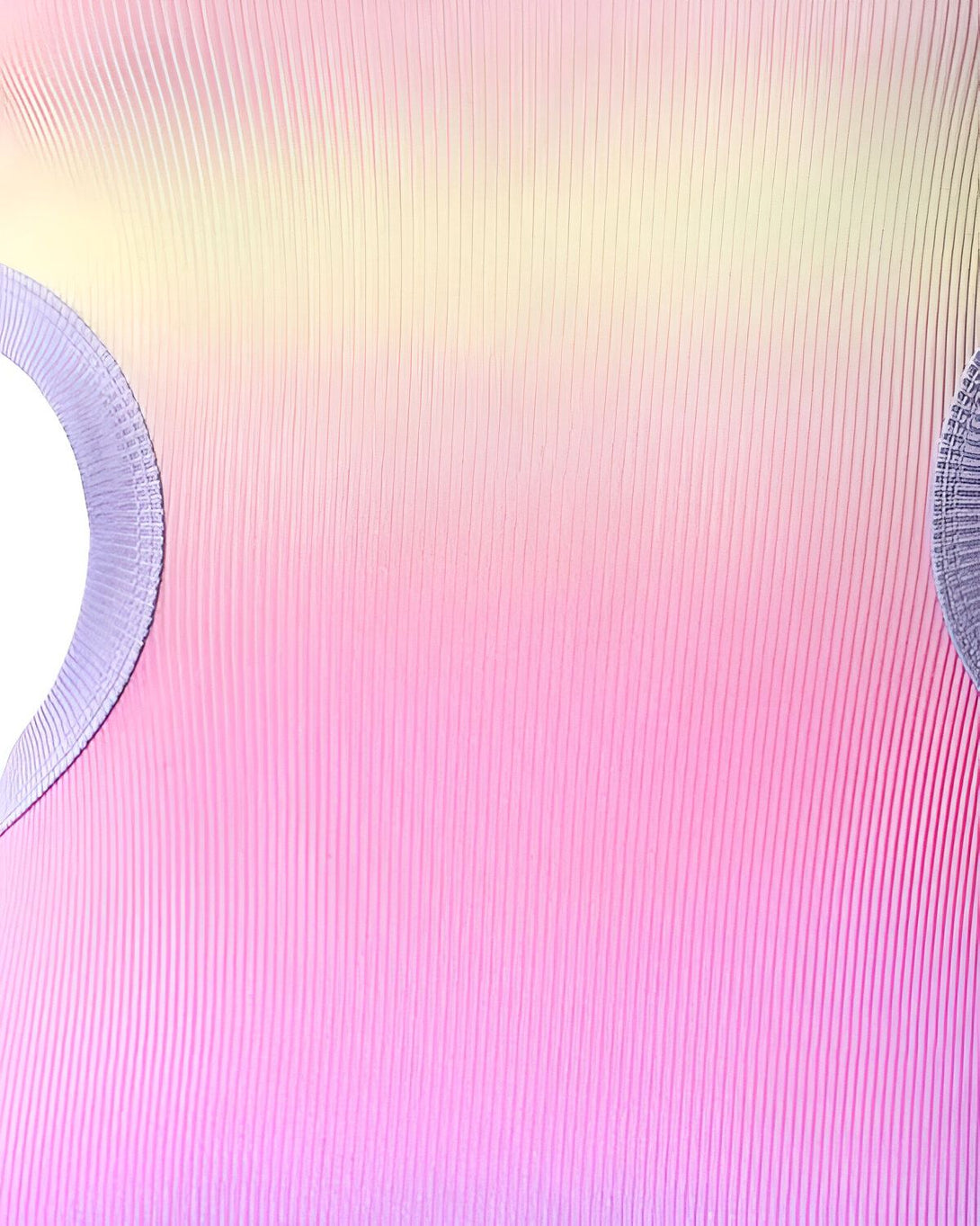 Une image de fond rose et jaune avec des lignes ondulées et deux formes circulaires blanches.