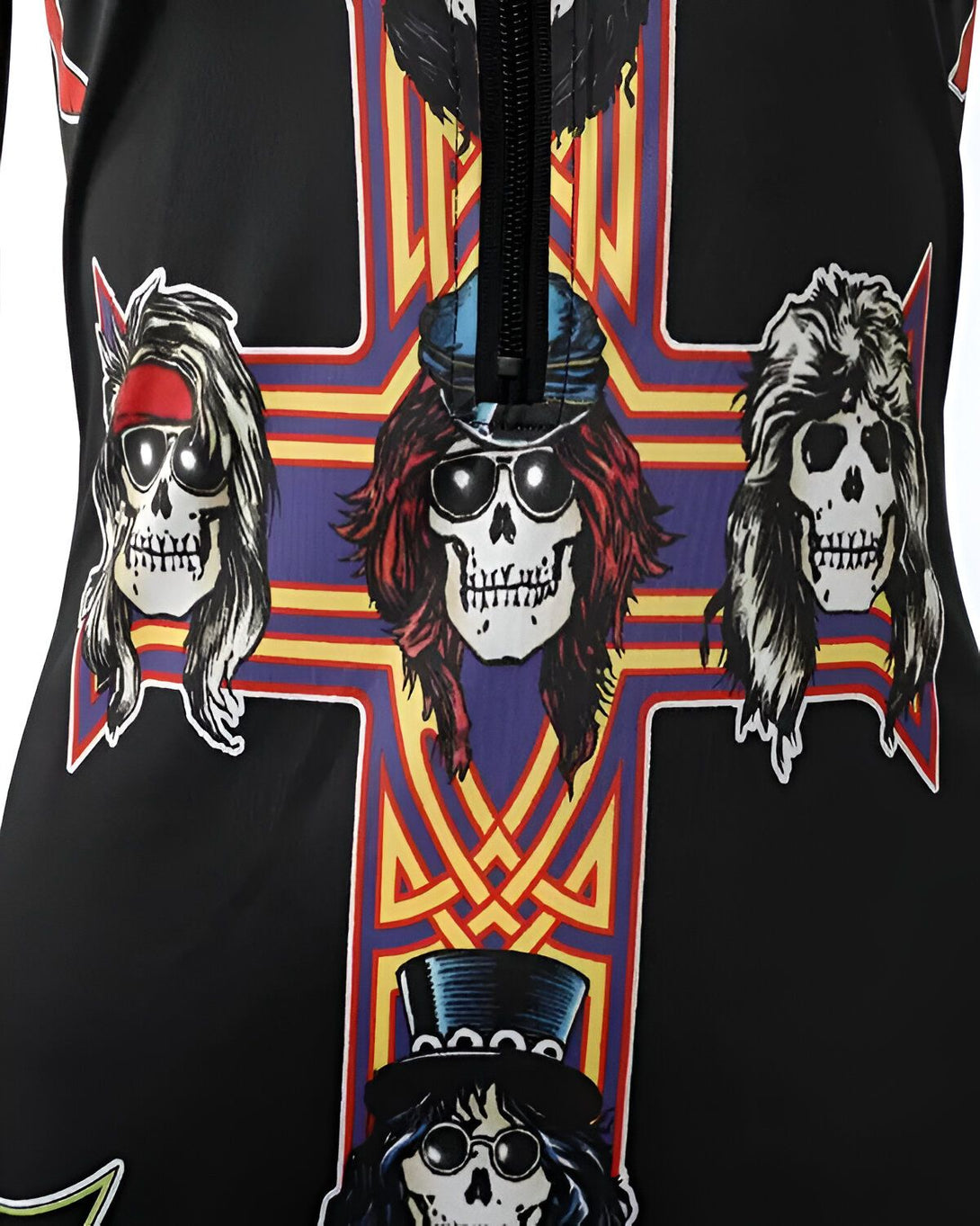 Robe Moulante d'Halloween à imprimé Graphique et Lettre Crâne