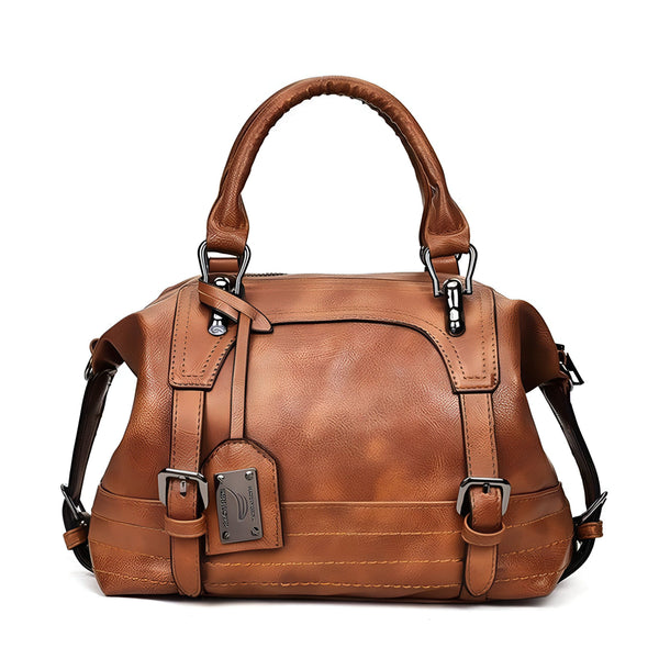 Sac à Main Femme Cuir Vintage Grande Capacité
