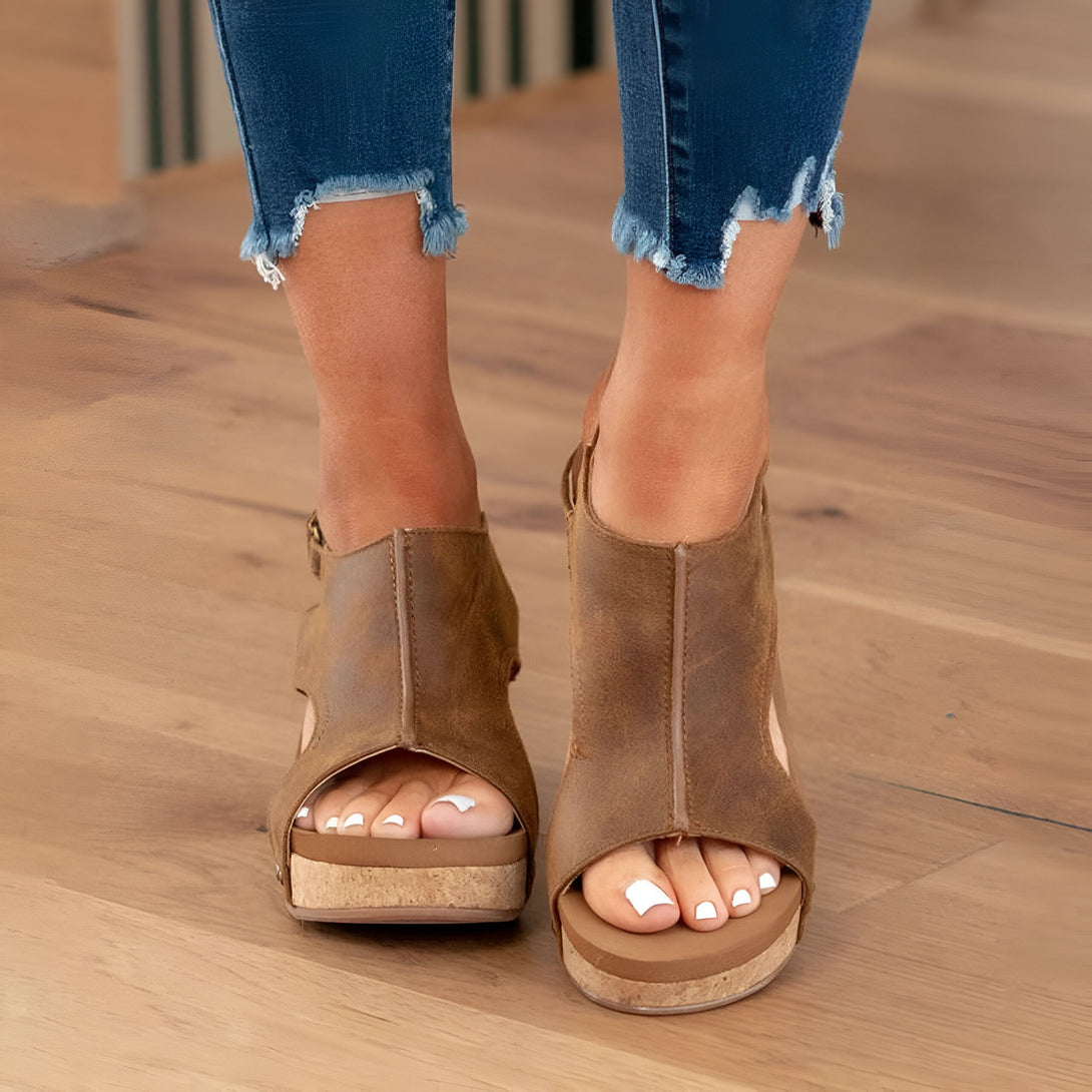 Sandales Compensées Femme Confort Été
