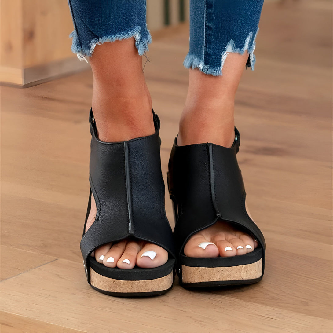 Sandales Compensées Femme Confort Été
