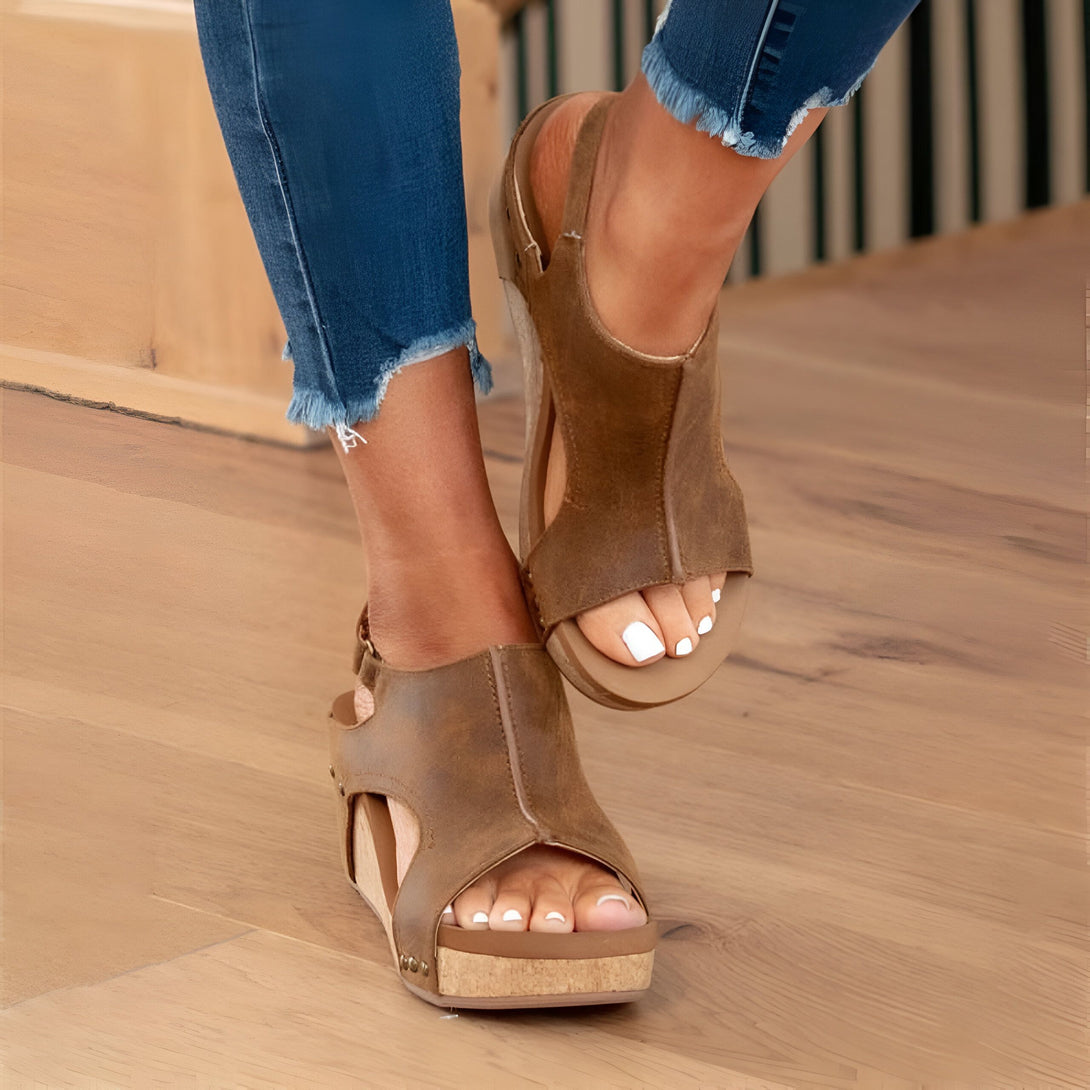 Sandales Compensées Femme Confort Été
