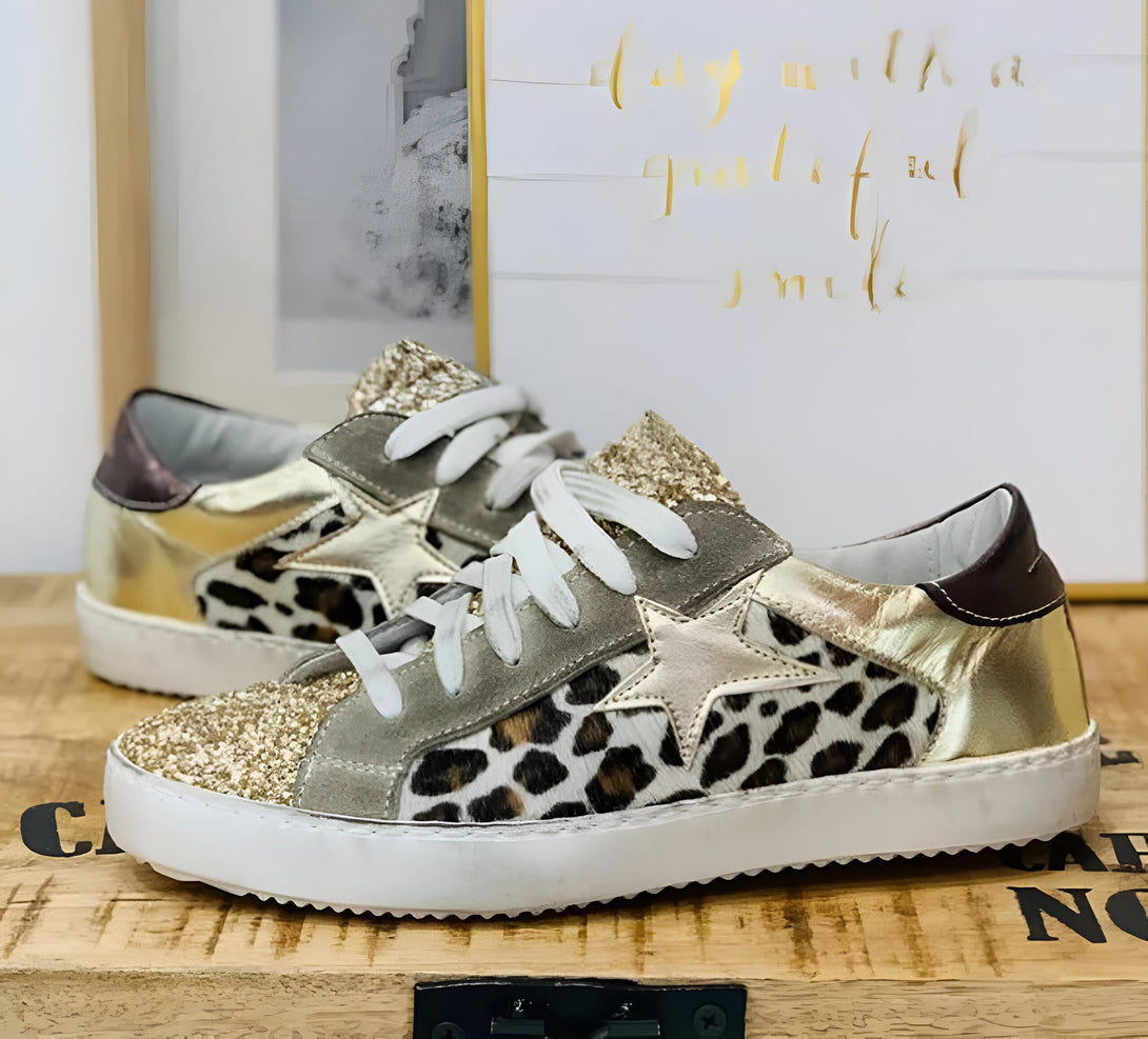 Sneakers Femme Léopard & Zèbre - Style Unique
